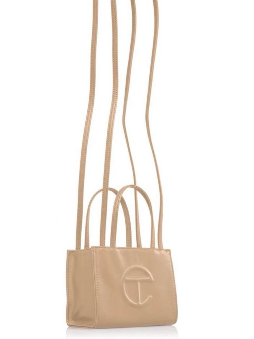 Telfar Mini Shopping Bag in Light Beige